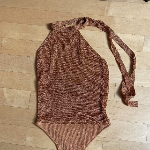 Free People Tops - Free People Intimately BNWT halter bodysuit Small